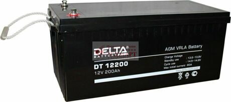 Аккумулятор 12V 200Ah Delta DT 12200