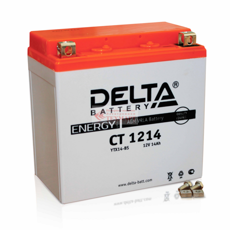 Аккумулятор стартерный Delta CT 1214 12V 14Ah
