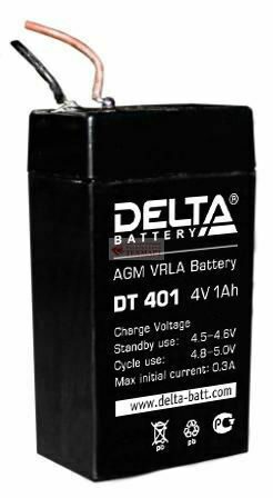 Аккумулятор 4V 1Ah Delta DT 401