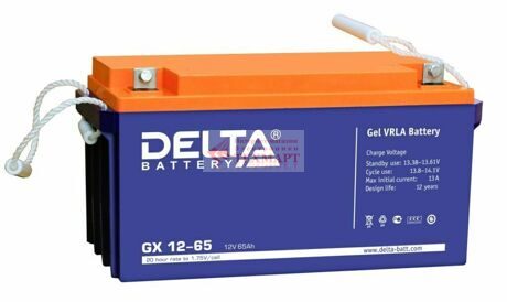 Аккумулятор гелевый Delta GX 12-65