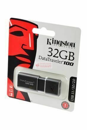 Флешка KINGSTON USB 3.1/3.0/2.0  32GB  DataTraveler 100 G3 черный BL1