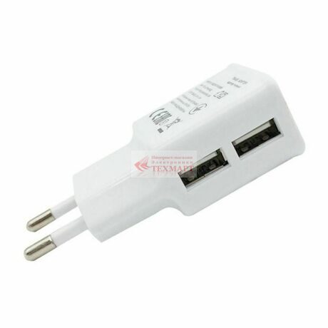 Зарядное устройство на 2 USB 2A Isa