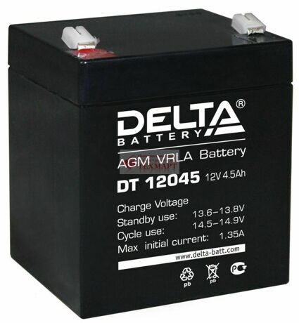 Аккумулятор 12V 4.5Ah Delta DT 12045