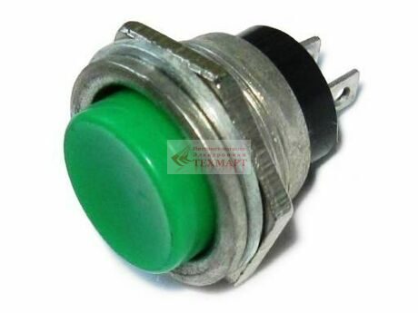 Кнопка RWD-306 OFF-(ON) 1.5A/250V 2c зеленая