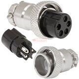 Разъем гнездо GX16M-5A на кабель 5-pin M16 IP55 125V/7А