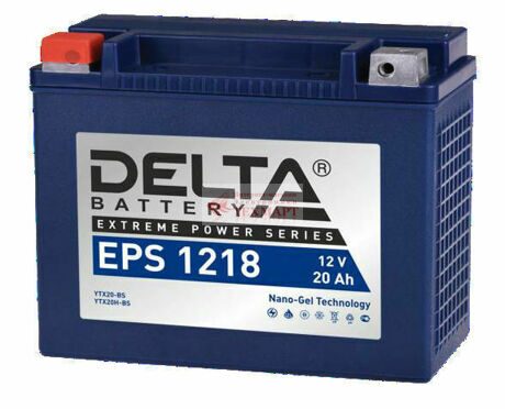 Мото аккумулятор гелевый Delta EPS 1218