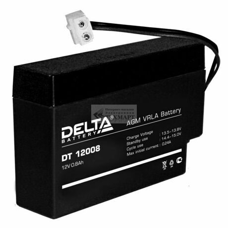 Аккумулятор 12V 0.8Ah Delta DT 12008
