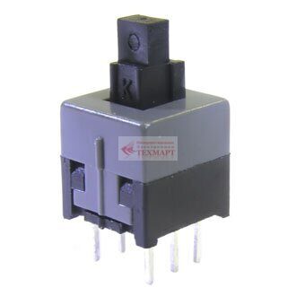 Кнопка ON-(ON) 8.5x8.5 mm PB22E09 0.1A/30VDC 6c без фиксации