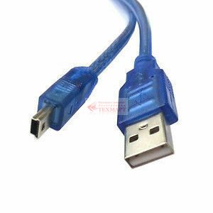 Кабель USB AM - mini USB BM 5pin, 10 м, синий