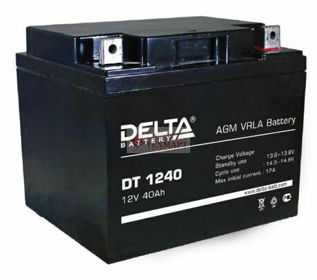 Аккумулятор 12V 40Ah Delta DT 1240
